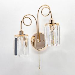 Citilux Синди CL330322 Бра хрустальное с выключателем Золото