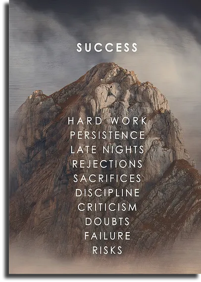 Постер "Восхождение к успеху"