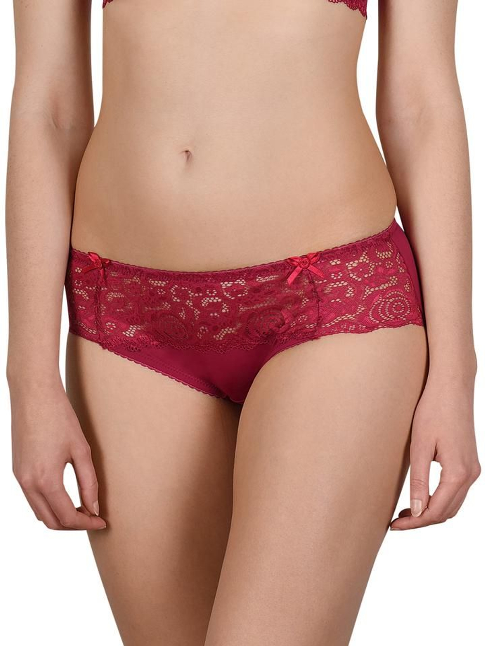 Нежные трусики-слипы с кружевным декором (Размер: 44) (Цвет: белый)