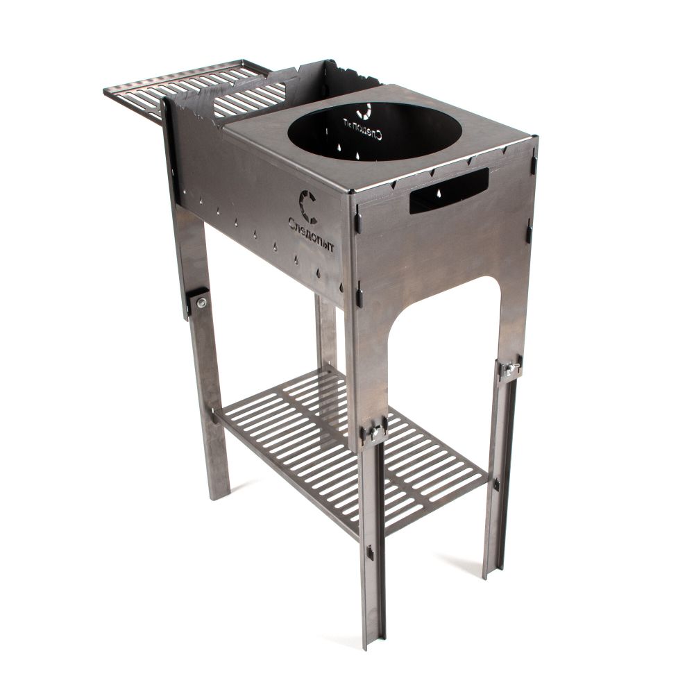 Мангал &quot;Следопыт&quot; складной, 718х310х752, со столиком и подставкой под казан, толщина 2 мм, в сумке