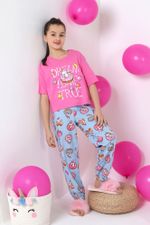 Пижама для девочки Единопончик-2 Виотекс РОЗОВО-ГОЛУБОЙ