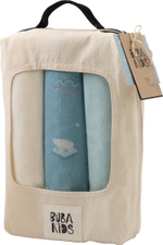 Пелёнки фланелевые BUBA KIDS, 3 шт., Русская Арктика/Сливочный/Бирюза, 95х115