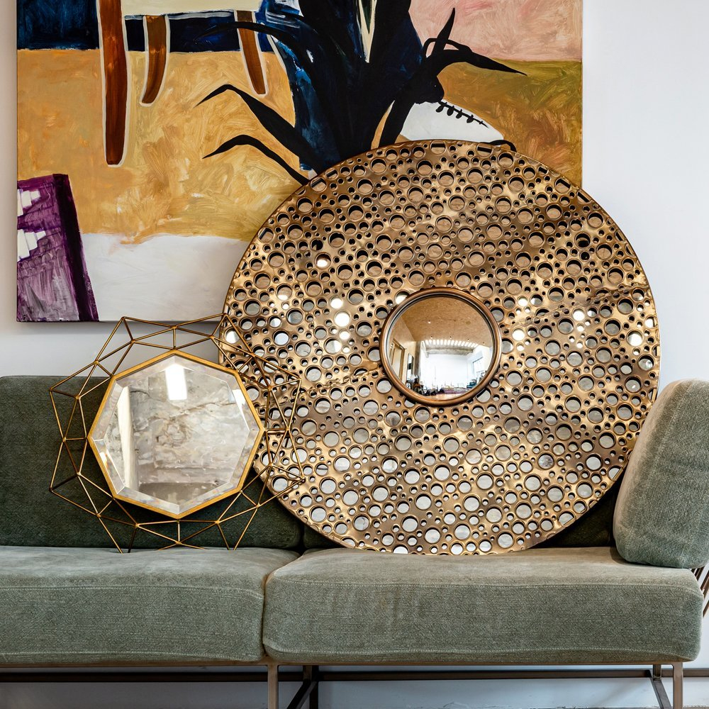 Декоративное настенное зеркало Шарден fish-eye Объект мечты