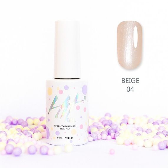 Гель-лак ТМ &quot;HIT gel&quot; №04 Beige, 9 мл