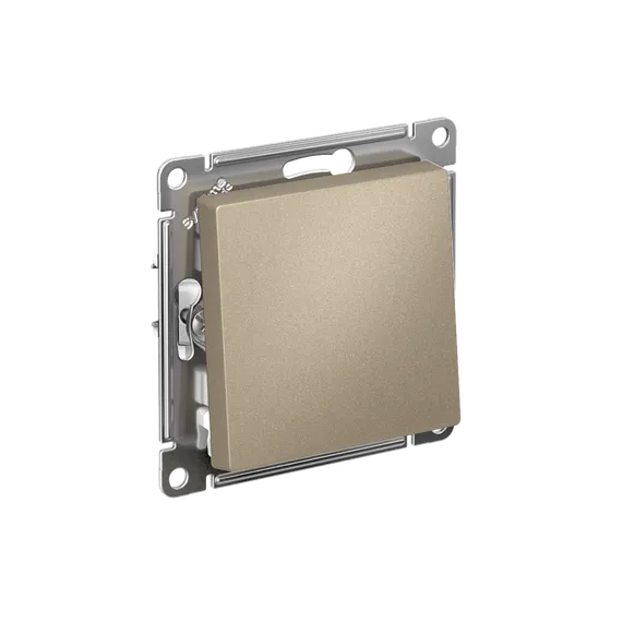 Выключатель 1-кл. СП AtlasDesign 10А IP20 (сх. 1) 10AX механизм шампань SE ATN000511