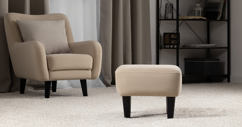 Дакота пуф (кремовый)