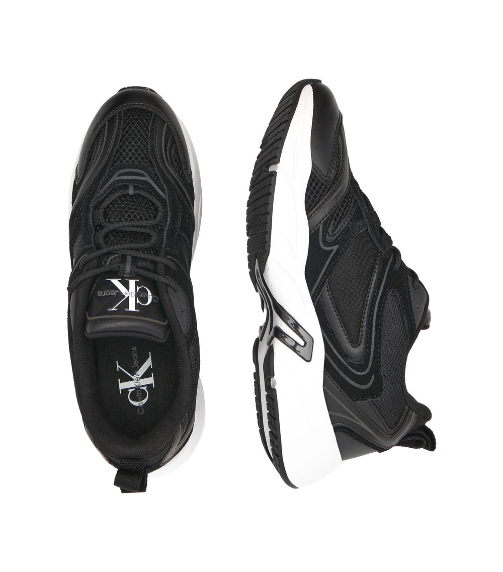 кроссовки retro tennis CALVIN KLEIN JEANS - черный(YM0YM00589)