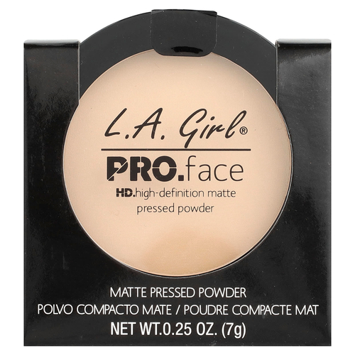 L.A. Girl, PRO. Матовая прессованная пудра для лица, GPP604, кремовый натуральный, 7 г (0,25 унции)