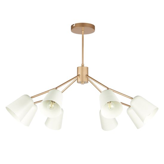 SLE155902-08 Светильник потолочный Золотистый/Белый E14 8*40W MARIO