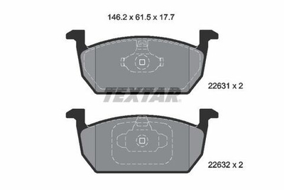 TEXTAR - 2263101-TET - Brake Pad Set, disc brake