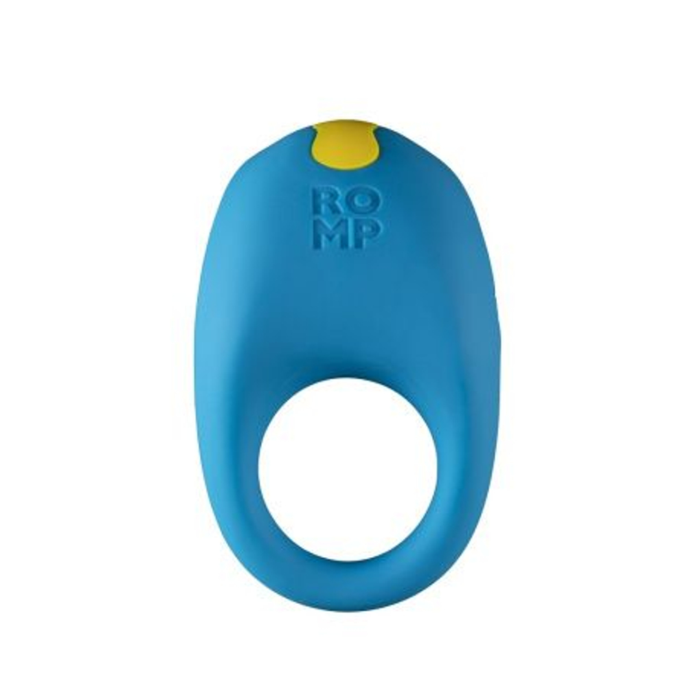 Эрекционное кольцо Romp Juke с вибрацией, перезаряжаемое, синее