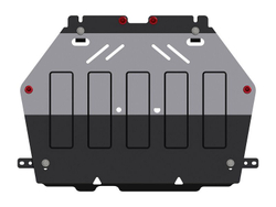 Защита картера двигателя, КПП (2 мм, сталь) для Mitsubishi Outlander 2013-2022 (V = 2.0; 2.4 CVT 2/4WD) Sheriff.14.2580