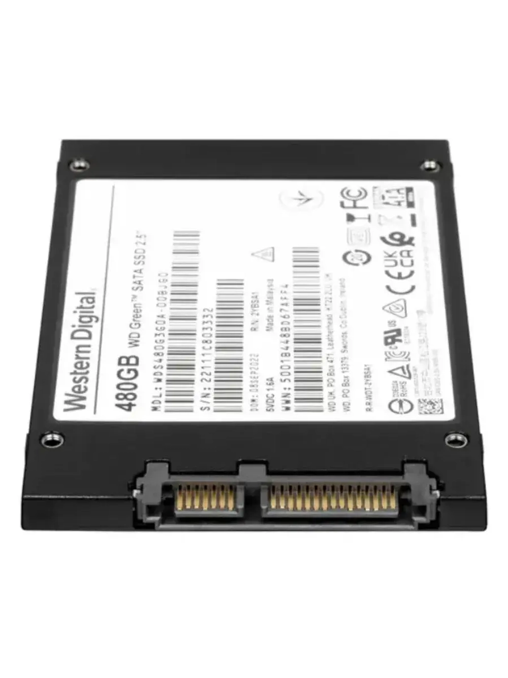 480 ГБ 2.5" SSD накопитель Green WDS480G3G0A