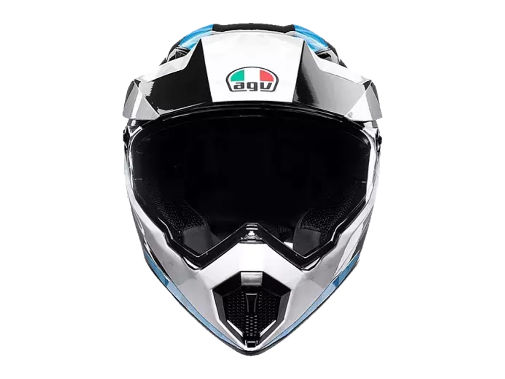 AGV AX9 NORTH BLACK/WHITE/CYAN