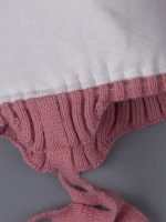 Шапка для девочки зимняя вязаная и снуд