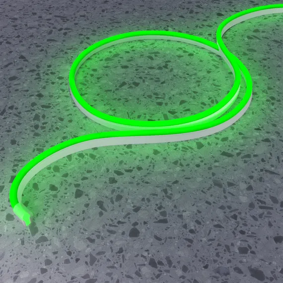 Гибкий неон 25х13 220В 8Вт/м Зеленый IP65 50м Led Strip 201234