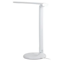 Настольный светильник ЭРА NLED-482-10W-W светодиодный с ночником белый | Светодиодные настольные лампы
