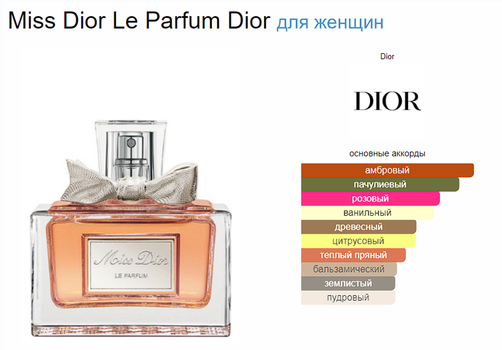 Christian Dior Miss Dior Le Parfum Dior 100ml (duty free парфюмерия)