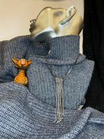 Кулон. Подвеска со стразами "Лучезарный узел" Цвет серебро