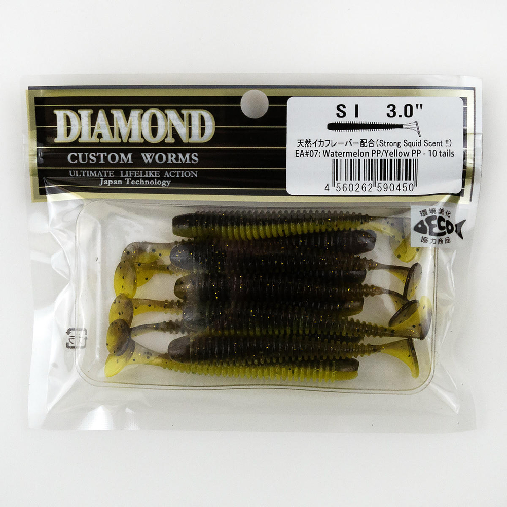 Силиконовая приманка DIAMOND Swing Impact 3.0" (10шт/уп)