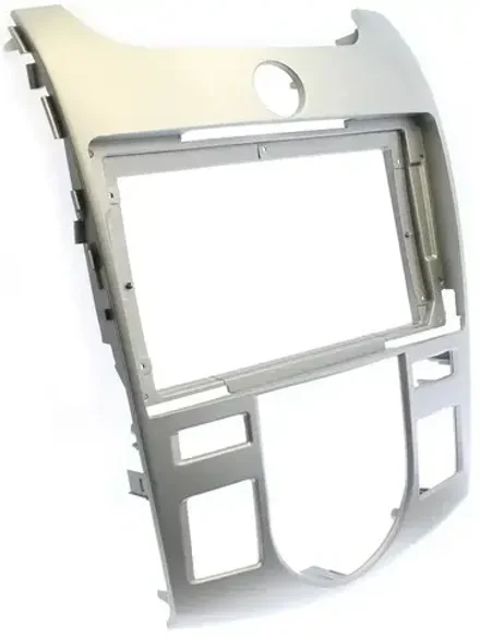 Магнитола для KIA Cerato 2 2008-2013 (климат, рамка серебро) - FarCar GX038M монитор 9.5" 2K QLED на Android 14, TS20, 6+128Гб, CarPlay, 4G SIM-слот