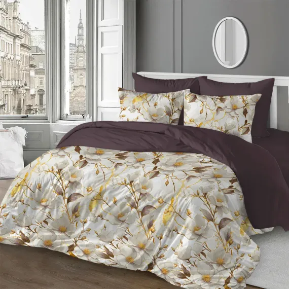 Комплект постельного белья SORRENTO DELUXE 2-спальный макси 4 наволочки Витиано