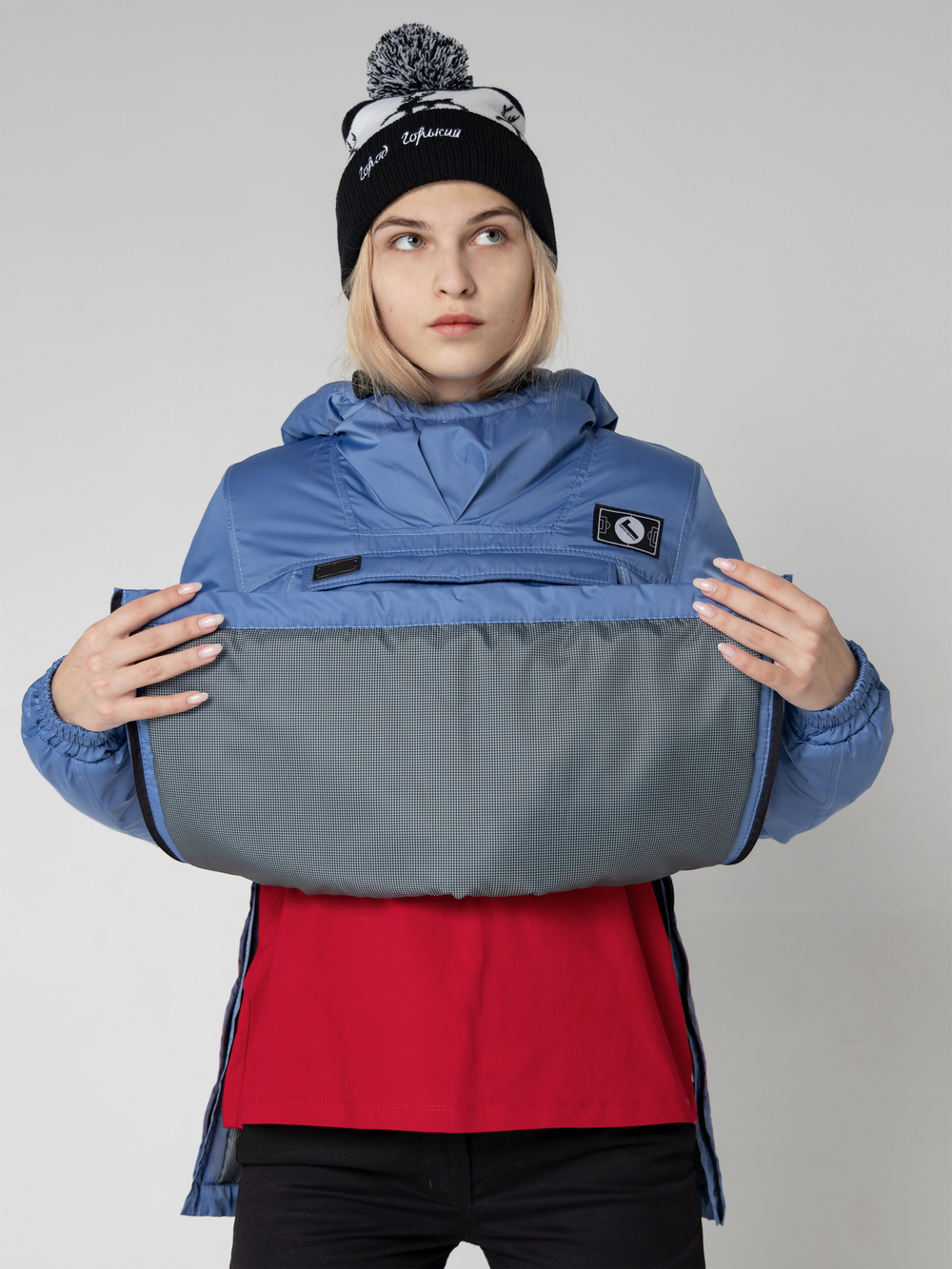 Анорак женский зимний Город Горький голубой