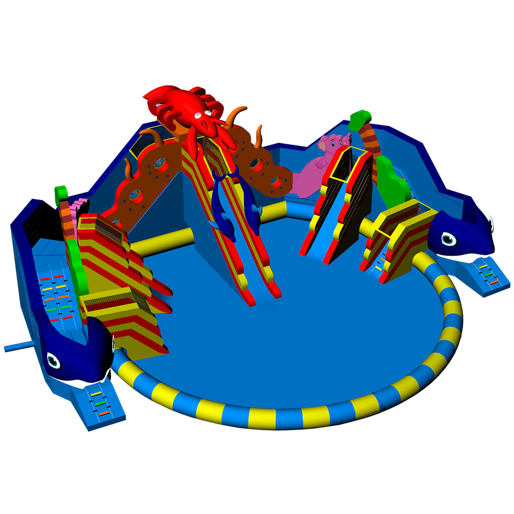 Наземный аквапарк с бассейном «Аквасфера» 20*17*7 м