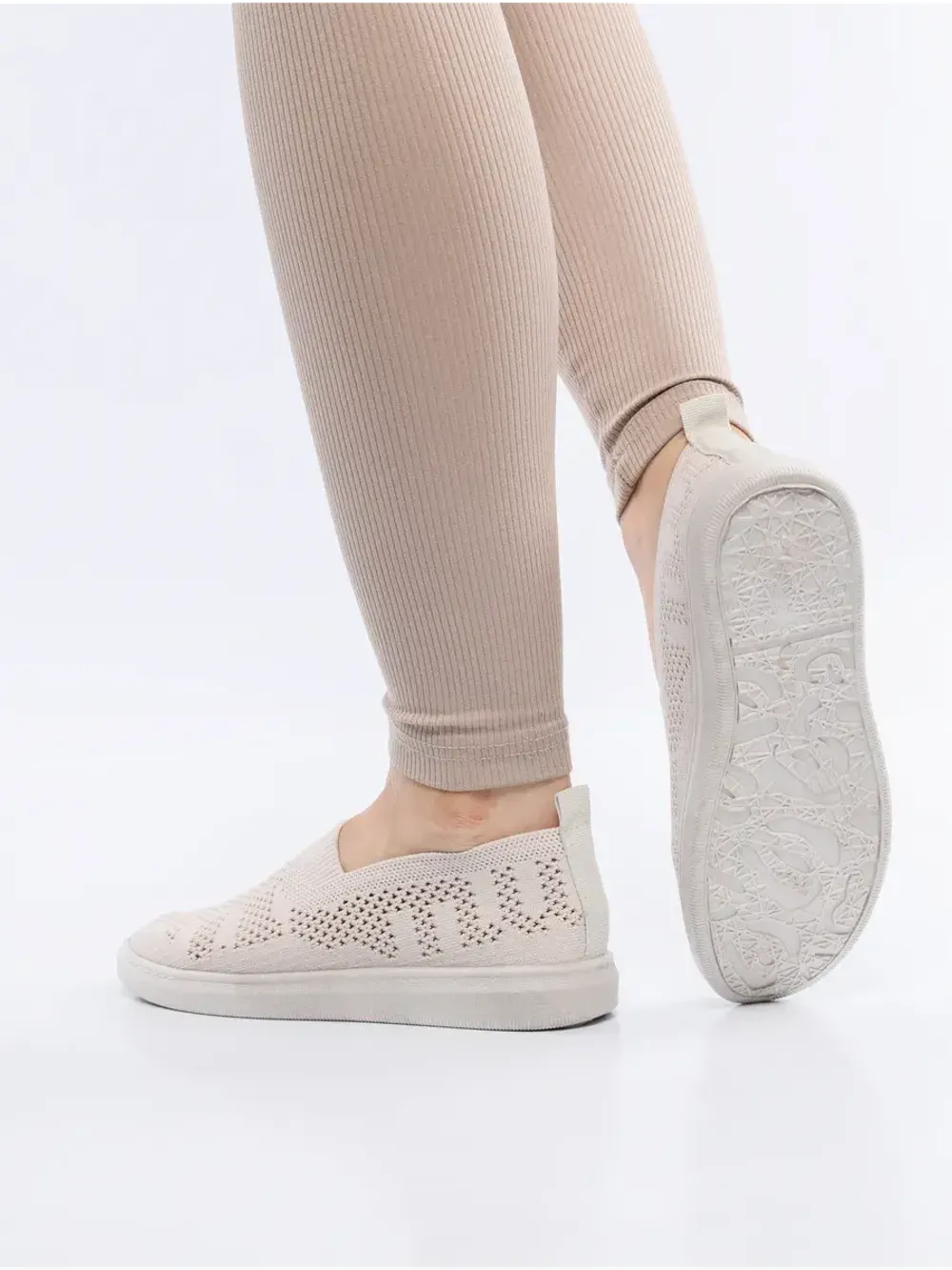 Мокасины летние текстильные