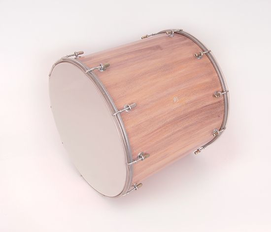 BK-14Ms Барабан кавказский 14", 34х35,6см, цвет — мрамор светлый, Мастерская Бехтеревых