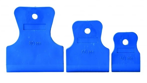 Набор шпателей 40/60/80 мм резина Сибертех