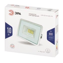 Прожектор светодиодный уличный ЭРА LPR-023-W-65K-010 10Вт 6500K 800Лм IP65 белый