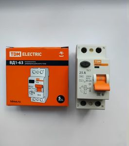 Устройство защитного отключения ВД1-63 2Р 25А. 30мА TDM SQ02030008