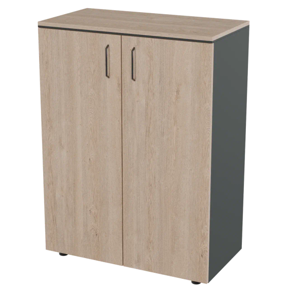 Шкаф для документов средний широкий закрытый Prego office 800х420х1240 ПОШСШ