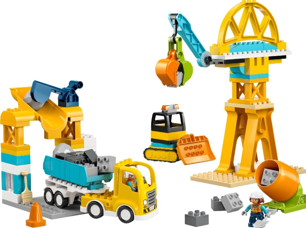LEGO DUPLO 10476 лего Строительная площадка 3 в 1 — развивающий набор для малышей