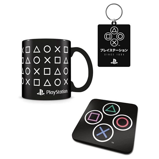 Набор подарочный Playstation Кружка+ Подстаканник+Брелок GP85523 (10013160/291024/5162155/1, Китай)