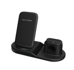 Зарядная станция 3в1 Multi-Function "Fast Charge" 3-in-1, для iPhone, Applewatch, Airpods (прямоугольная подставка)