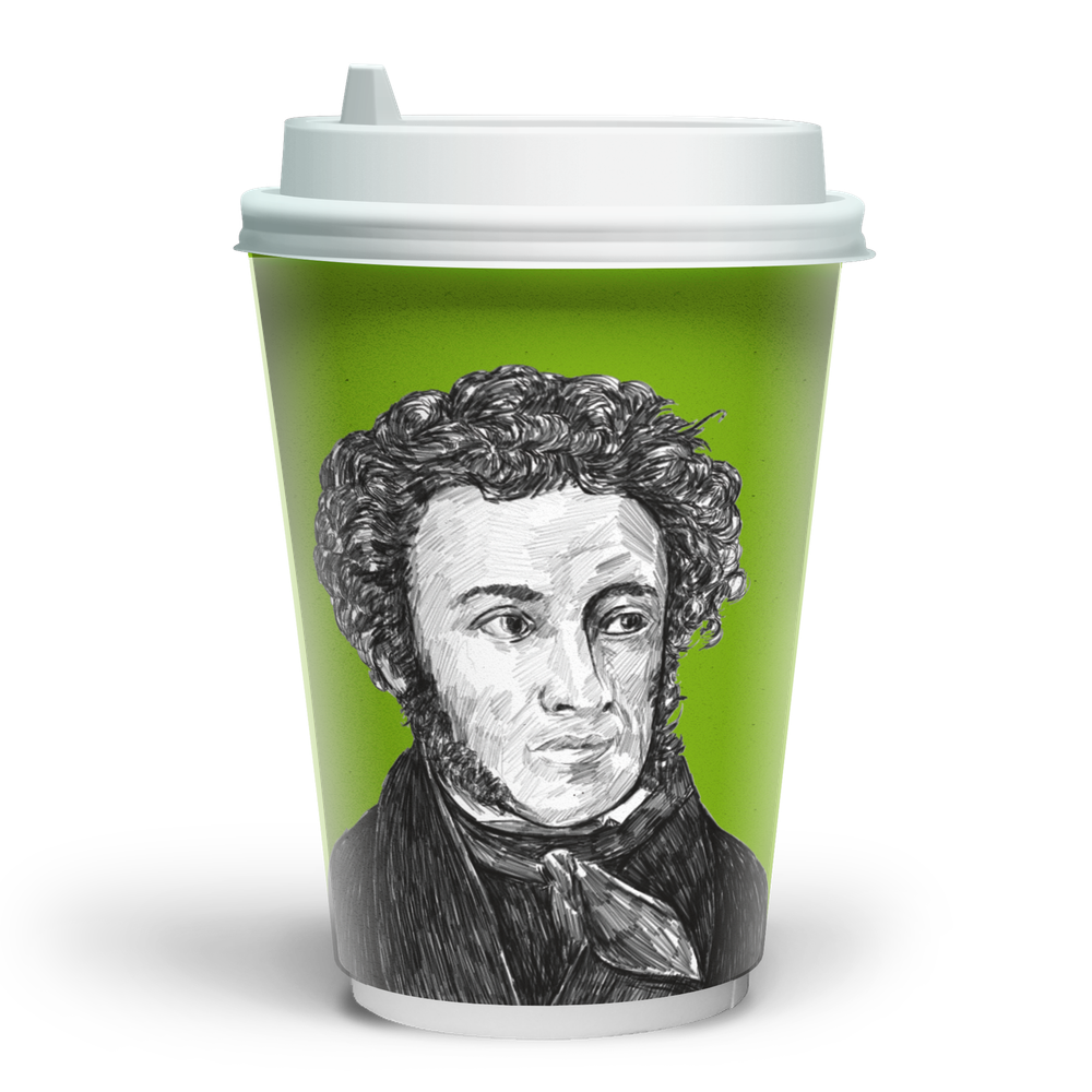 Стакан 350 мл двойной Осень великих (600 шт) Soft touch