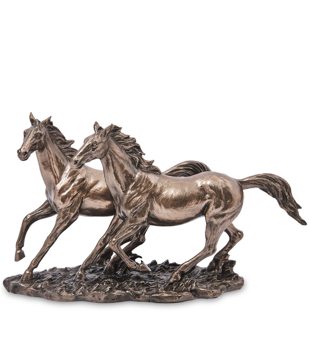 Veronese WS-1468 Статуэтка «Бегущие лошади»