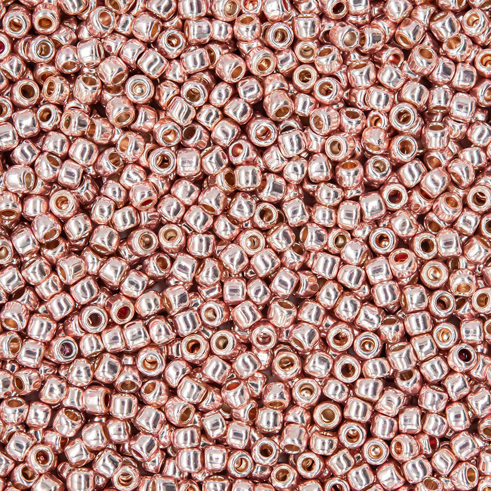 Японский бисер TOHO Round 11/0 (№PF552), непрозрачный глянцевый с металлическим блеском