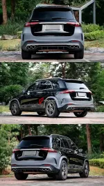 Обвес переделка для Mercedes-Benz GLE V167 SUV 2019-2023 для обновления до GLE53 V167 AMG 2023+ АМГ Мерседес Бенц ГЛЕ класс