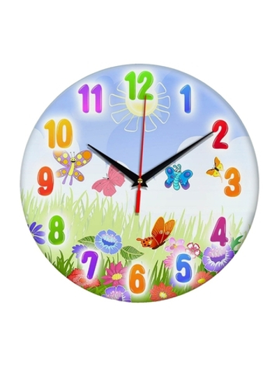 Часы Луг и бабочки Декор для дома, подарок