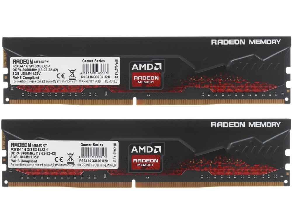 Оперативная память AMD R9S416G3606U2K 16 Гб
