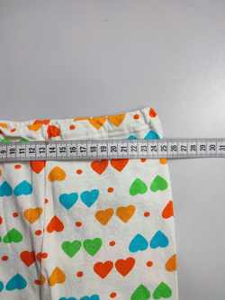 Ползунки с принтом сердечек на 1-6 месяцев