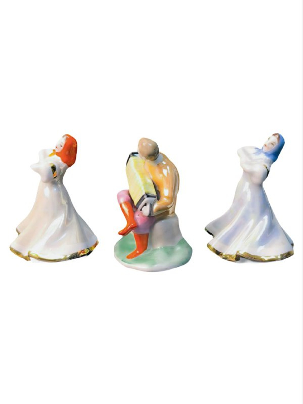 Фарфоровые статуэтки "Русский перепляс" Дулево