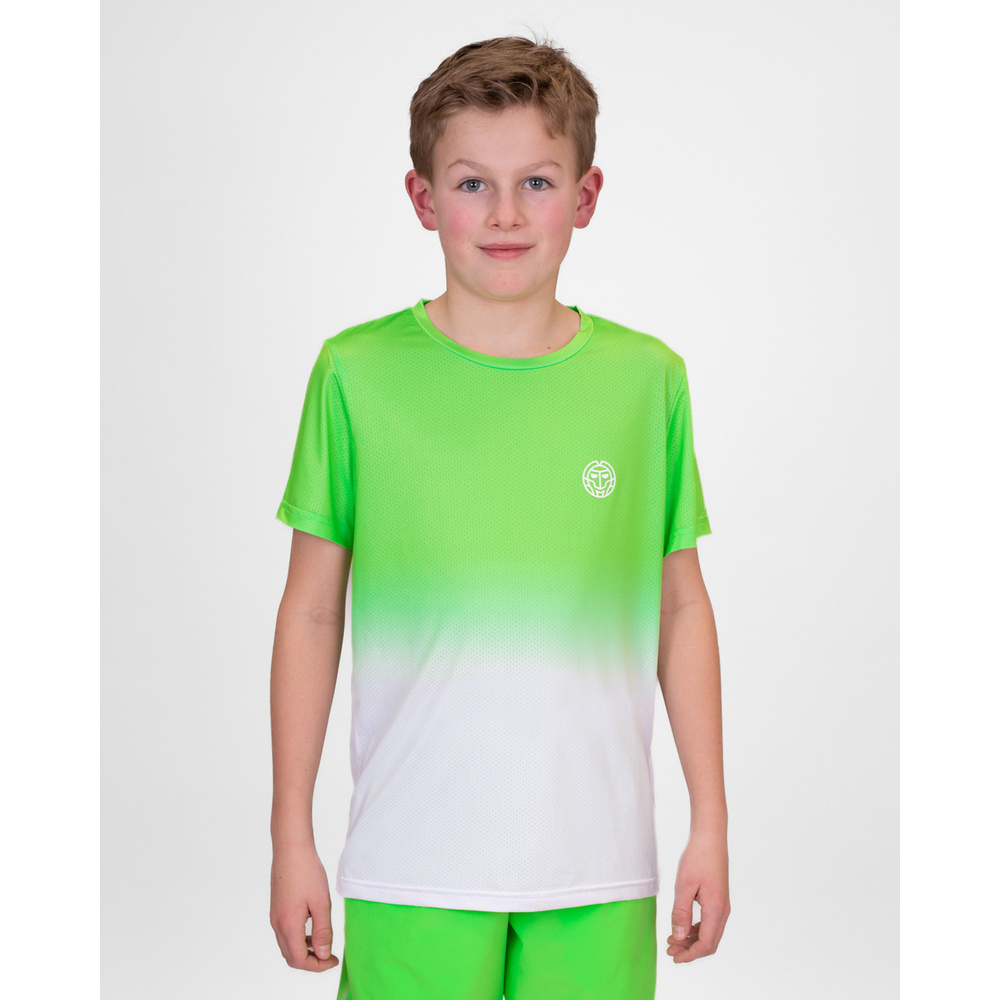 ОДЕЖДА ДЛЯ ТЕННИСА Мальчики, Футболка BIDI BADU CREW GRADIANT JUNIOR TEE .