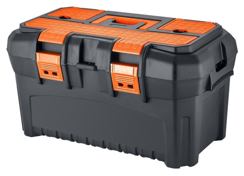 Ящик для инструментов 490х290х270 мм с органайзером и вставкой (LECAR)