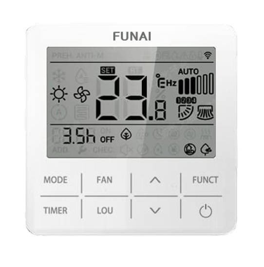 Проводной пульт управления для сплит-систем EMPEROR и мульти-сплит систем ORIGAMI RWH-01