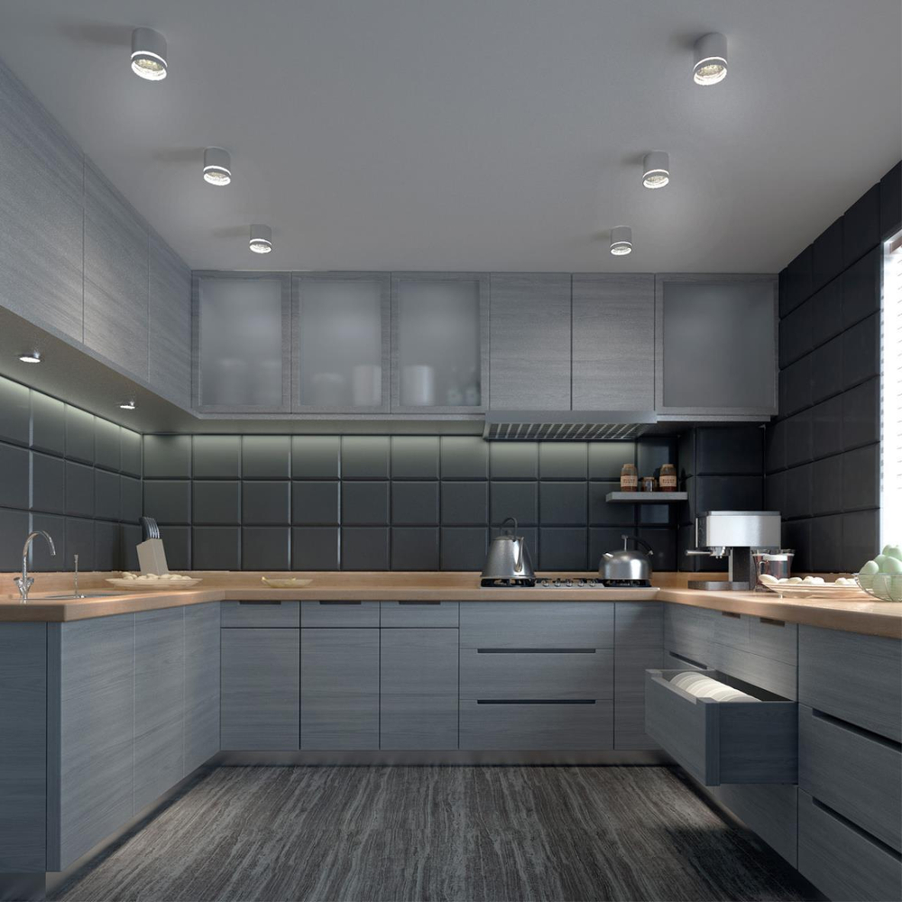 358493 OVER NT20 394 серебро Светильник накладной IP20 LED 4000K 12W 220V ARUM