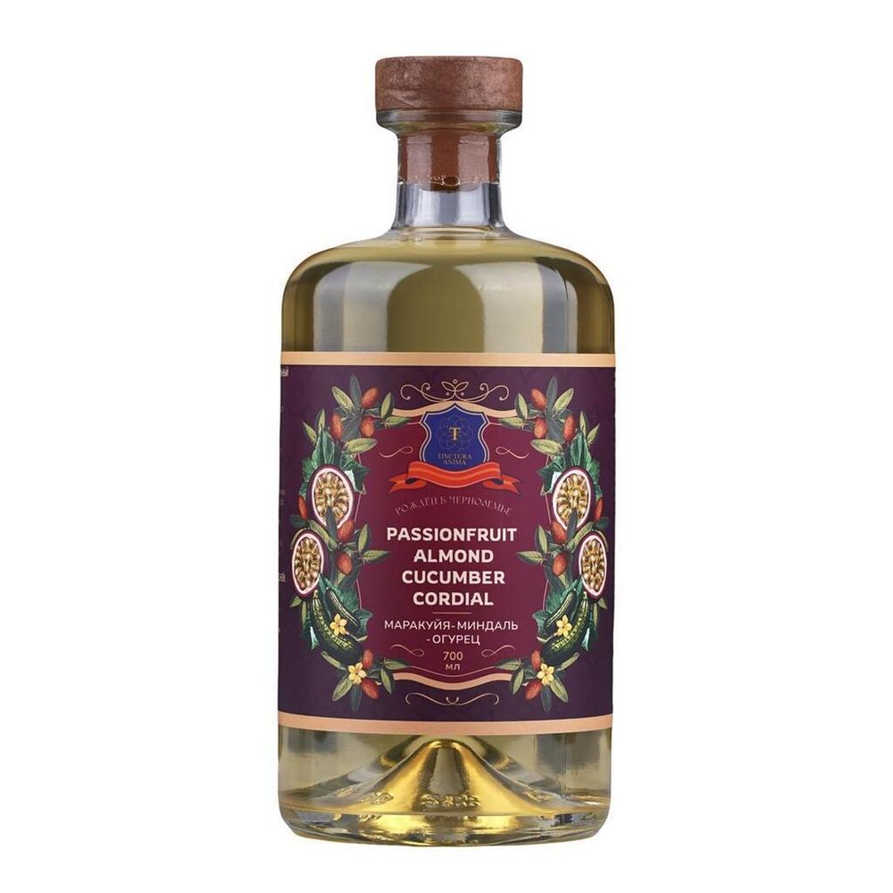 Кордиал основа для напитков МАРАКУЙЯ-МИНДАЛЬ-ОГУРЕЦ 0,7л Tinctura Anima